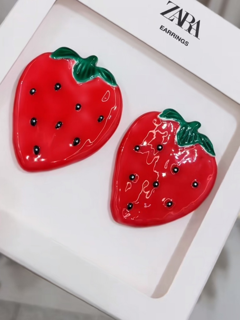 Zara Strawberry Statement Earrings